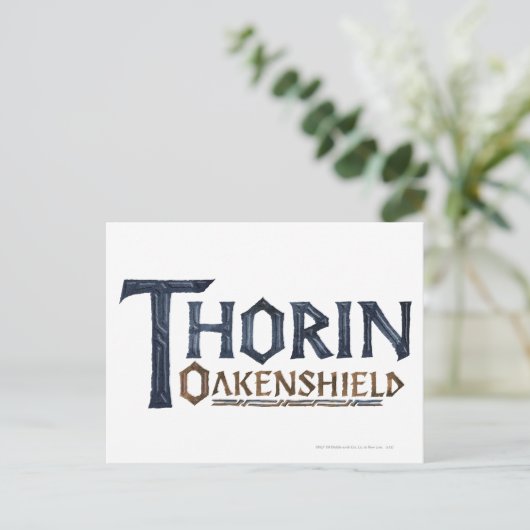 THORIN OAKENSHIELD™ロゴ青 ポストカード (スタンド正面)