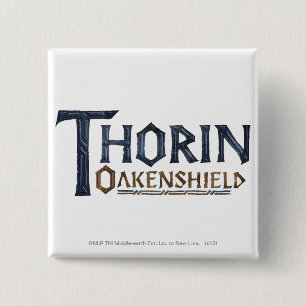 THORIN OAKENSHIELD™ロゴ青 缶バッジ