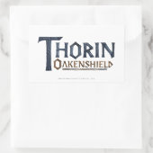 THORIN OAKENSHIELD™ロゴ青 長方形シール (バッグ)