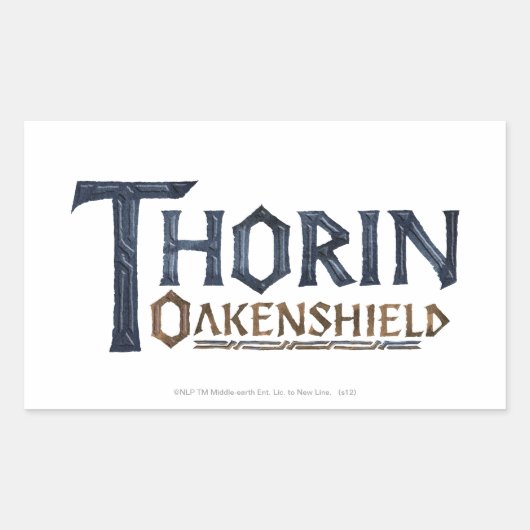 THORIN OAKENSHIELD™ロゴ青 長方形シール (正面)