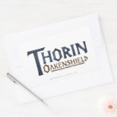 THORIN OAKENSHIELD™ロゴ青 長方形シール (封筒)