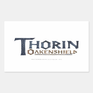 THORIN OAKENSHIELD™ロゴ青 長方形シール