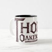 THORIN OAKENSHIELD™ロゴ（茶） ツートーンマグカップ (正面左)
