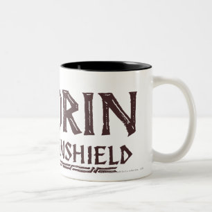 THORIN OAKENSHIELD™ロゴ（茶） ツートーンマグカップ