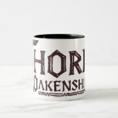 THORIN OAKENSHIELD™ロゴ（茶） ツートーンマグカップ (中央)