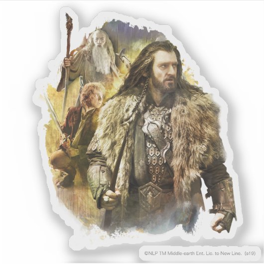 THORIN OAKENSHIELD™, BILBO BAGGINS™, GANDALF シール (正面)