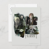 THORIN OAKENSHIELD™、BILBO BAGGINS™、Gandalf Art ポストカード (正面/裏面)