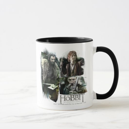 THORIN OAKENSHIELD™、BILBO BAGGINS™、Gandalf Art マグカップ (右)