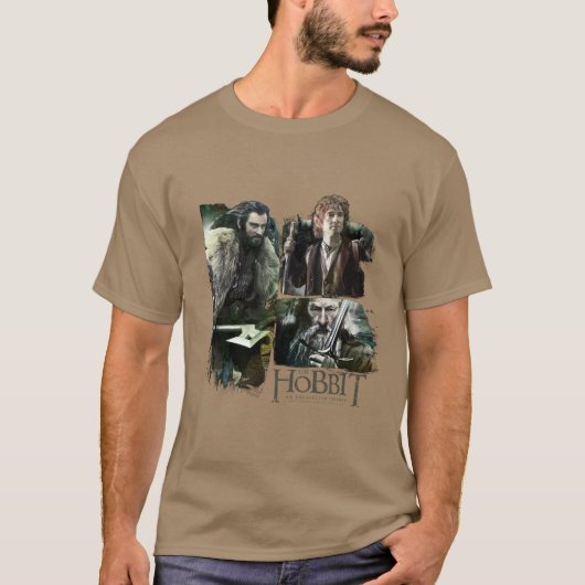 THORIN OAKENSHIELD™、BILBO BAGGINS™、Gandalf Art Tシャツ (正面)