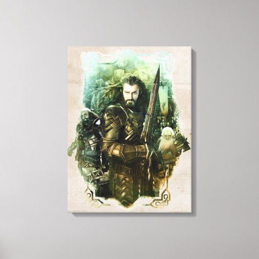 THORIN OAKENSHIELD™、Dwalin、及びBalinのグラフィック キャンバスプリント (正面)