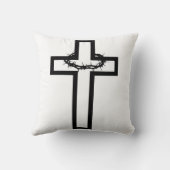 Thorn Cross Throw Pillow クッション (裏面)