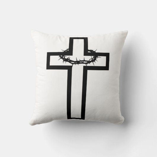 Thorn Cross Throw Pillow クッション (裏面)