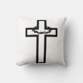 Thorn Cross Throw Pillow クッション (正面)