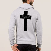 Thorn Cross Zipper パーカ (裏面)