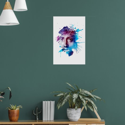 Thorn Crown Jesus Christ Passion Abstract art ポスター (リビング1)