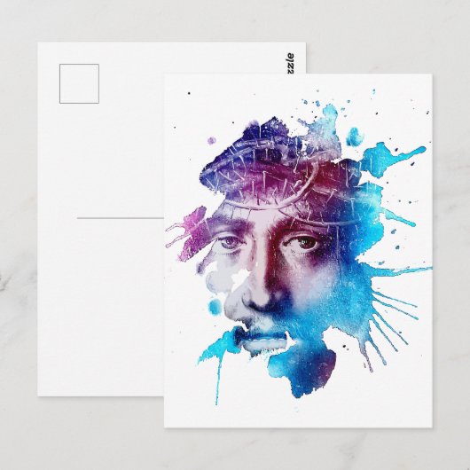 Thorn Crown Jesus Christ Passion Abstract art ポストカード (正面/裏面)