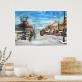 Thornaby 5ランプとトラム – POSTER ポスター (キッチン)