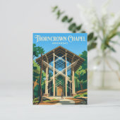 Thorncrown Chapel USA ポストカード (スタンド正面)