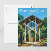 Thorncrown Chapel USA ポストカード (正面/裏面)