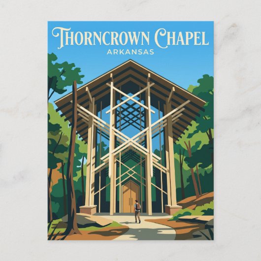 Thorncrown Chapel USA ポストカード (正面)