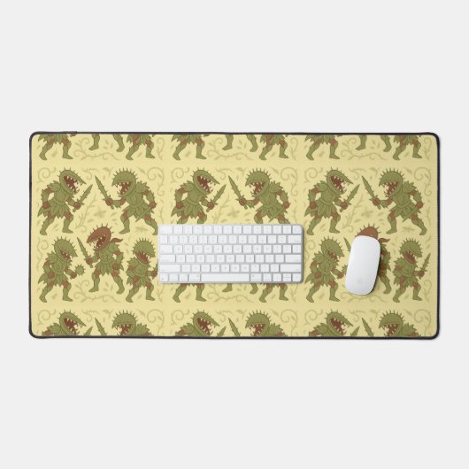 Thorned Sword Plant Art デスクマット (キーボード&マウス)