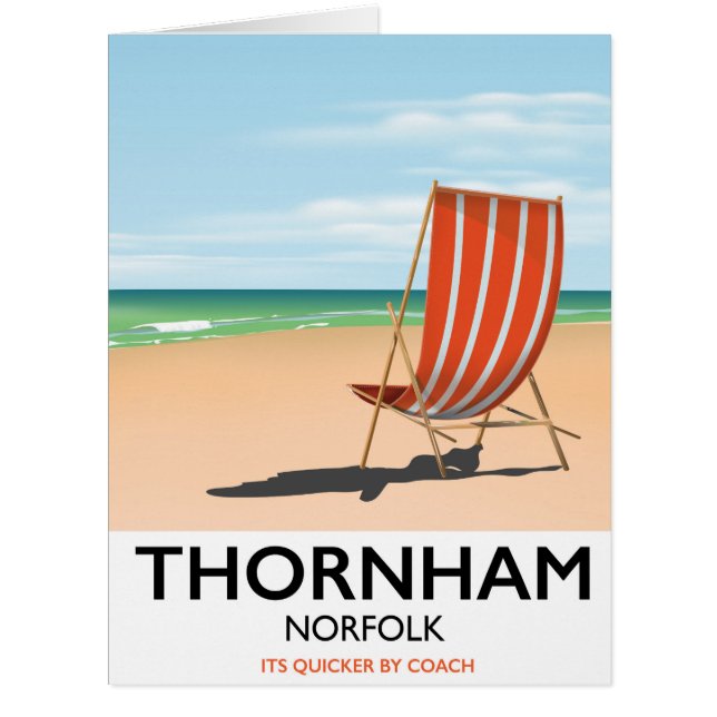 Thornham Norfolk海辺の旅行ポスター。 (正面)