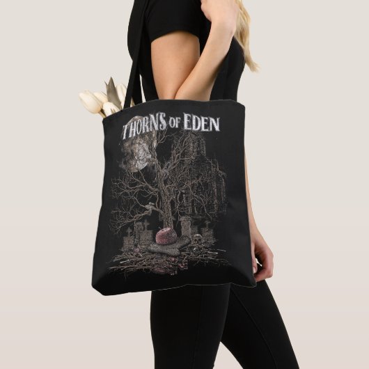 Thorns of Eden - Gothic Streetwear Design トートバッグ (クローズアップ)