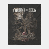 Thorns of Eden - Gothic Streetwear Design フリースブランケット (正面)