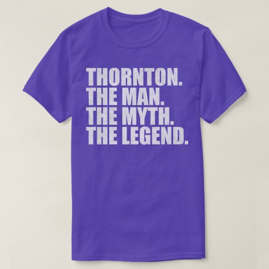 ThorntonThorntonファミリー名Thornton姓Th Tシャツ (デザイン正面)