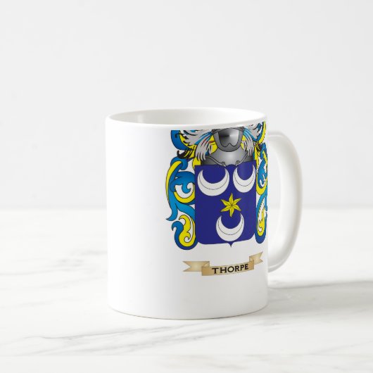 Thorpeの家紋(紋章付き外衣) コーヒーマグカップ (正面右)
