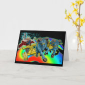 Thor's Chariot - Greeting Card カード (黄色い花)