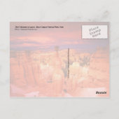 Thor's Hammer, UT,ブライスキャニオン国立公園 ポストカード (裏面)