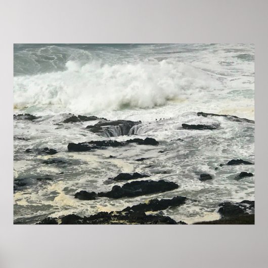 Thor's Well, Cape Permo, Oregon Coast ポスター (正面)