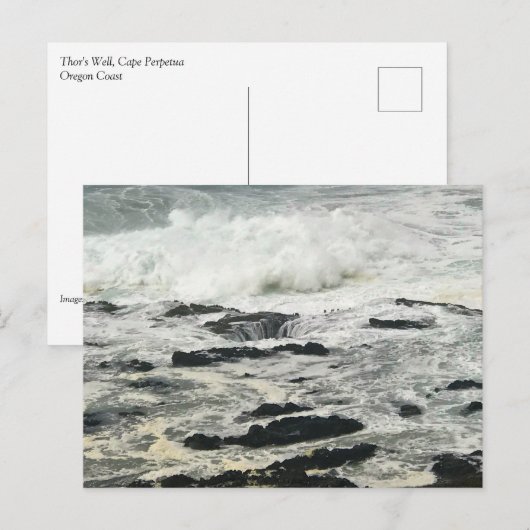 Thor's Well, Cape Permo, Oregon Coast ポストカード (正面/裏面)