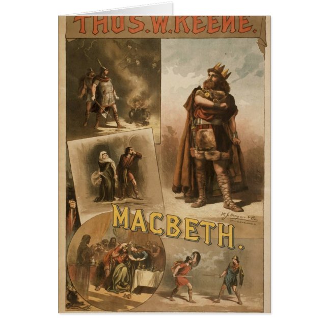 Thos。W. Keene、「マクベス」のレトロの劇場 (正面)