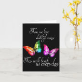 Those We Love Don't Go Away They Walk Beside Us Ev カード (黄色い花)