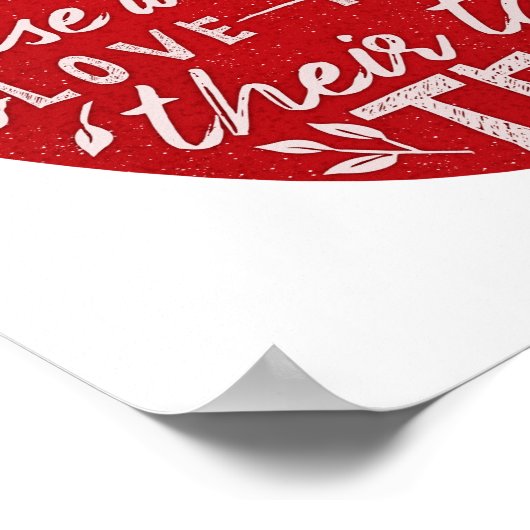 Those Who Can Teach Quote School Teacher Red Apple ポスター (角)