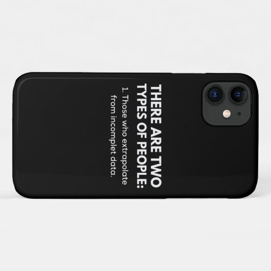Those who extrapolate from incomplet data Case-Mate iPhoneケース (裏面(横))