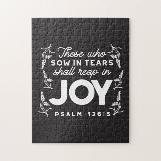 Those Who Sow in Tears Shall Reap in Joy Quotes ジグソーパズル (縦)