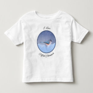 Thoted Titmouse絵画's - Bird Artオリジナル トドラーTシャツ
