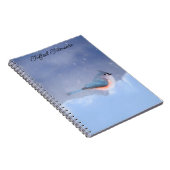 Thoted Titmouse絵画's - Bird Artオリジナル ノートブック (右側)