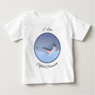 Thoted Titmouse絵画's - Bird Artオリジナル ベビーTシャツ