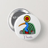 Thoth – 古代エジプトの神のバッジ 缶バッジ (正面&裏面)