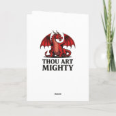 Thou Art Mighty Red Dragon カード (裏面)