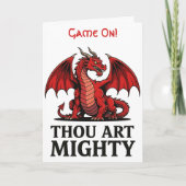 Thou Art Mighty Red Dragon カード (正面)