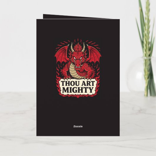 Thou Art Mighty Red Dragon Proclamation カード (裏面)