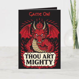 Thou Art Mighty Red Dragon Proclamation カード