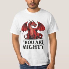Thou Art Mighty Red Dragon Tシャツ