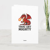 Thou Art Mighty Red Dragon With Fire Breath カード (裏面)