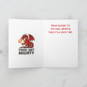 Thou Art Mighty Red Dragon With Fire Breath カード (内部)